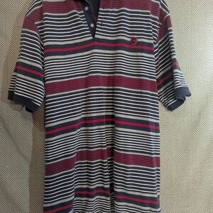 Striped Polo Shirt - Red and Black, Mecca